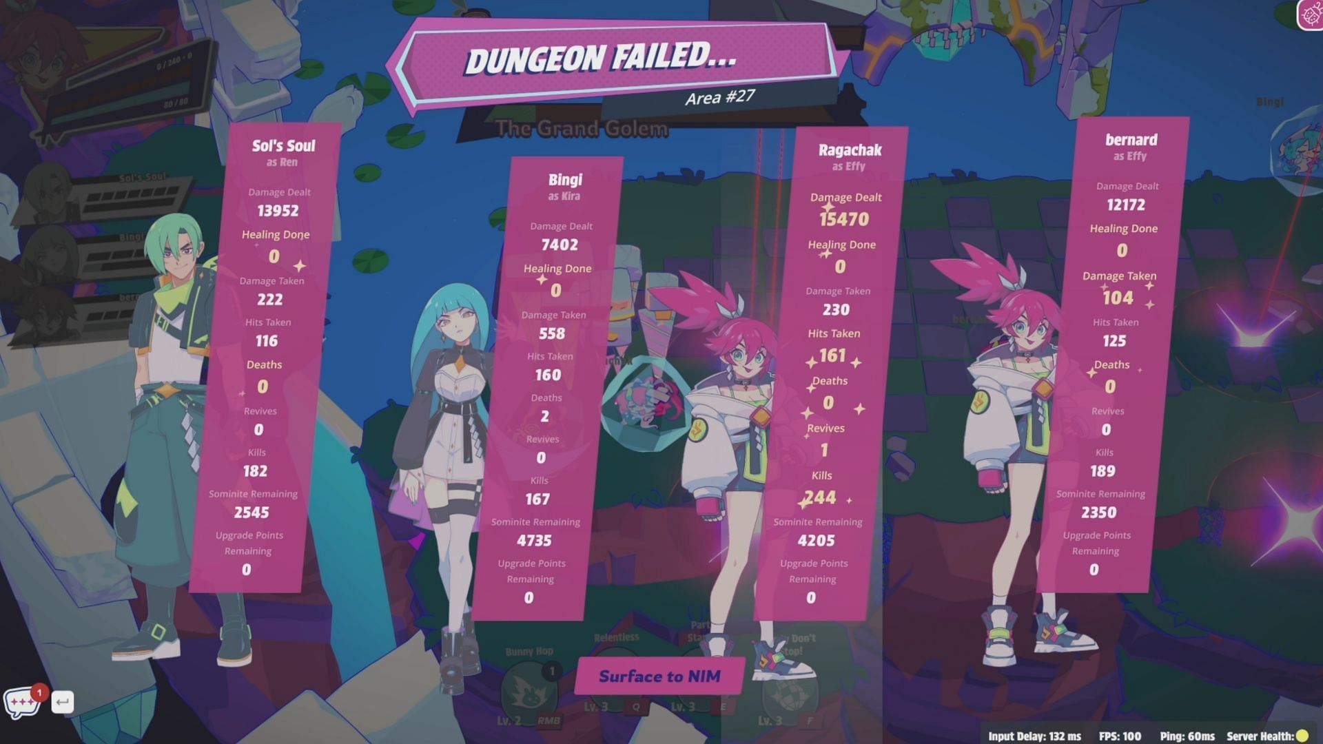 Even if you're defeated, dust yourself off, craft some trinkets, and get back into those dreams! (Image via Pahdo Labs)